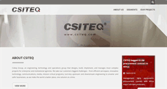 Desktop Screenshot of csiteq.com